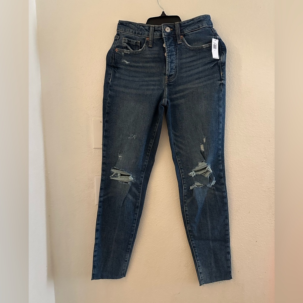 Old Navy Classic Blue Distressed Women Jeans